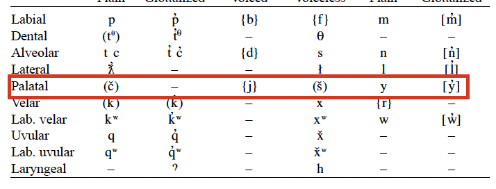 Palatal Letters Palatal – INLP Linguistic Glossary